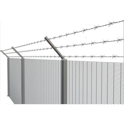 3" X 0.5" X 8 Gauge Anti Climb Mesh Fencing High Security 358 Mesh Prison